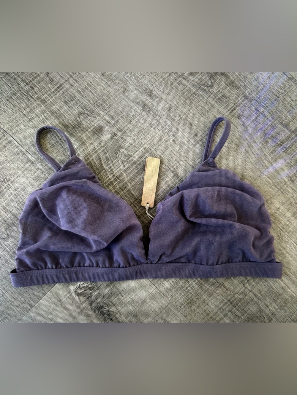 SKIMS Fits Everybody Triangle Bralett BR-TRI-0032 PURPLE - Size XL - NEW WTAGS